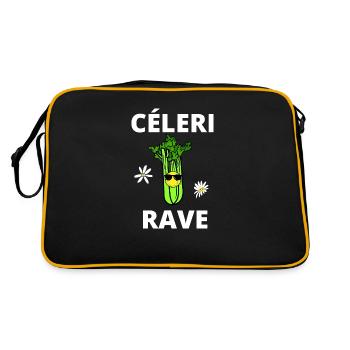 céleri rave - Sac Retro - noir/or - Dos