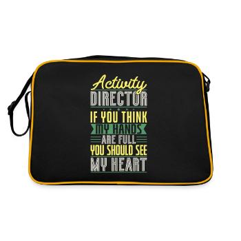 Activity Director Appreciation - Retro Tasche - Schwarz/Gold - Hinten