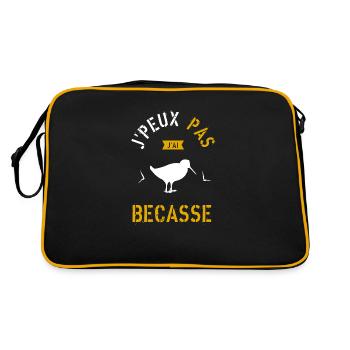 J Peux Pas J Ai Bécasse - Sac Retro - noir/or - Dos
