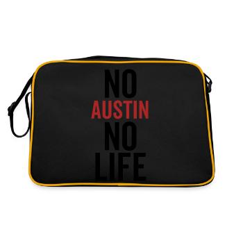 No Austin No Life - Retro Bag - black/gold - Back