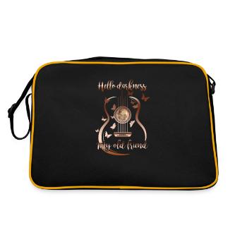 Hello Darkness My Old Friend - Retro Bag - black/gold - Back