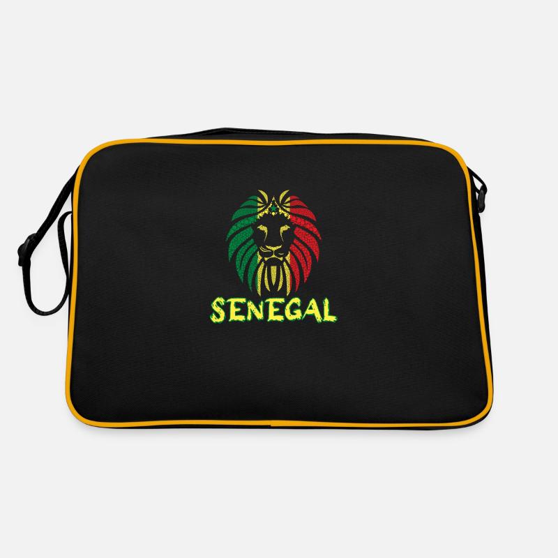 Senegal Team Support Lion De La Téranga 2022 - Retro Bag - black/gold