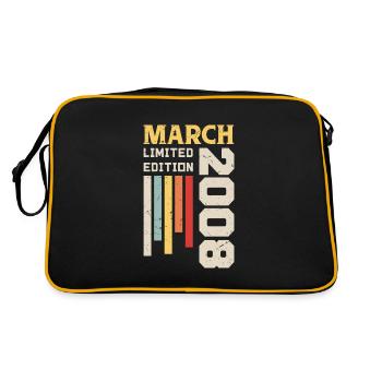 March 2008 - Birthday Gift March 2008 March - Retro Bag - black/gold - Back