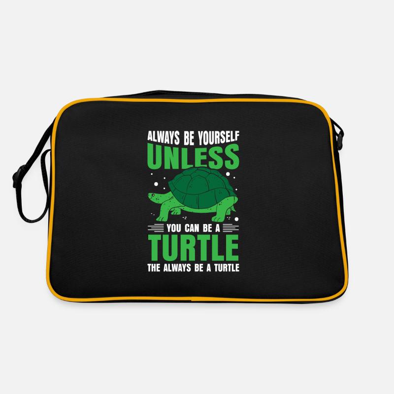 be a Turtle the always be a Turtle Retro Tasche
