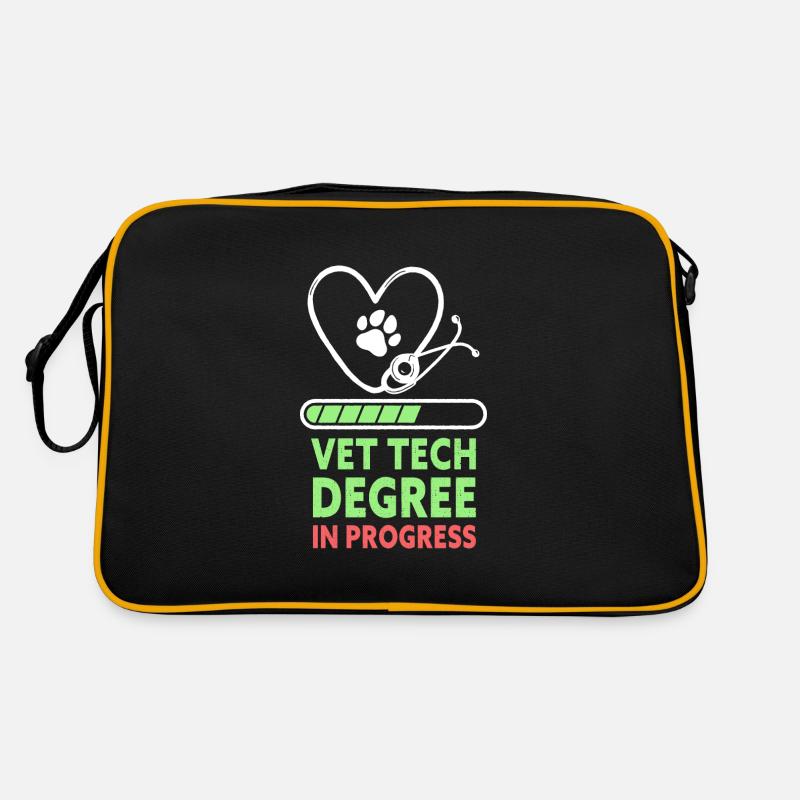 Vet Tech Degree In Progress Funny Veterinary Retro Bag