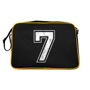 Numéro 7 - Sac Retro - noir/or - Dos