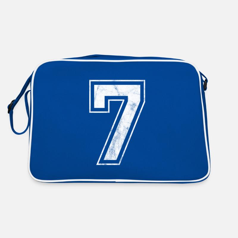 Nummer 7 Retro Tasche