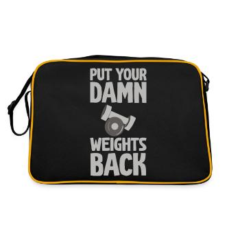 Remettez vos fichus poids 2 - Sac Retro - noir/or - Dos
