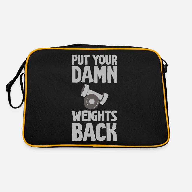 Put Your Damn Weights Back 2 Retro Tasche
