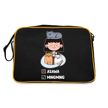 Des chats Fil-Am conçus pour de fiers Pinoys - Sac Retro - noir/or - Dos