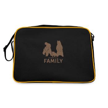 Meet my family - Retro Bag - black/gold - Back