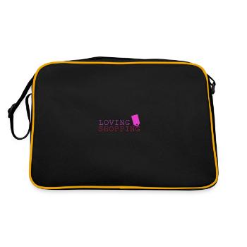 Shopping loving - Retro Bag - black/gold - Back