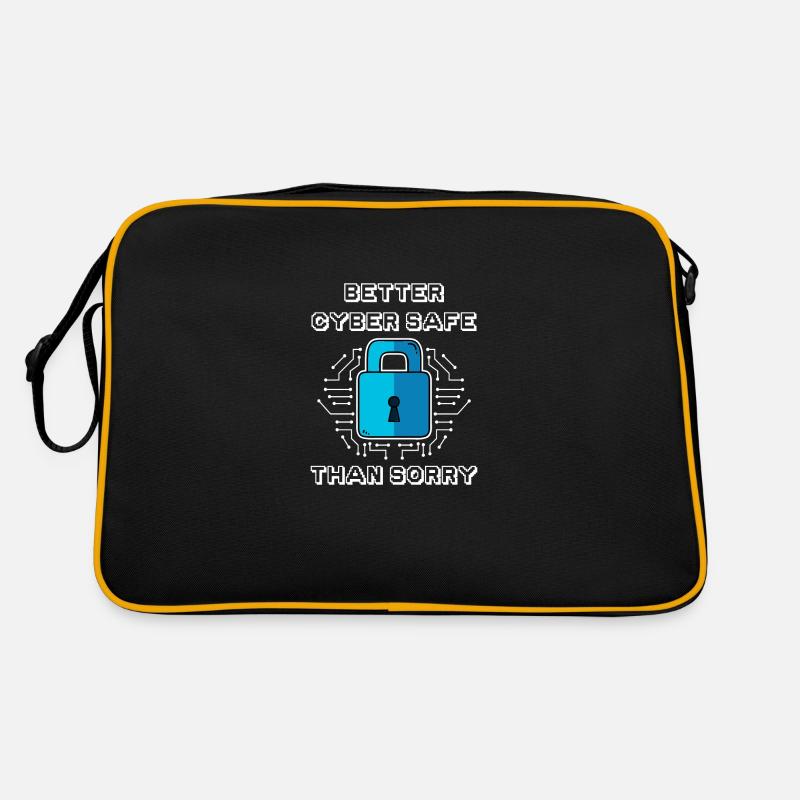 Better Cyber Safe Than Sorry Retro Tasche