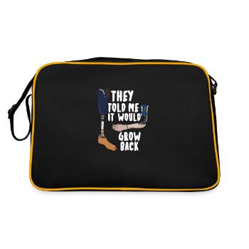 It Would Grow Back - Retro Tasche - Schwarz/Gold - Hinten