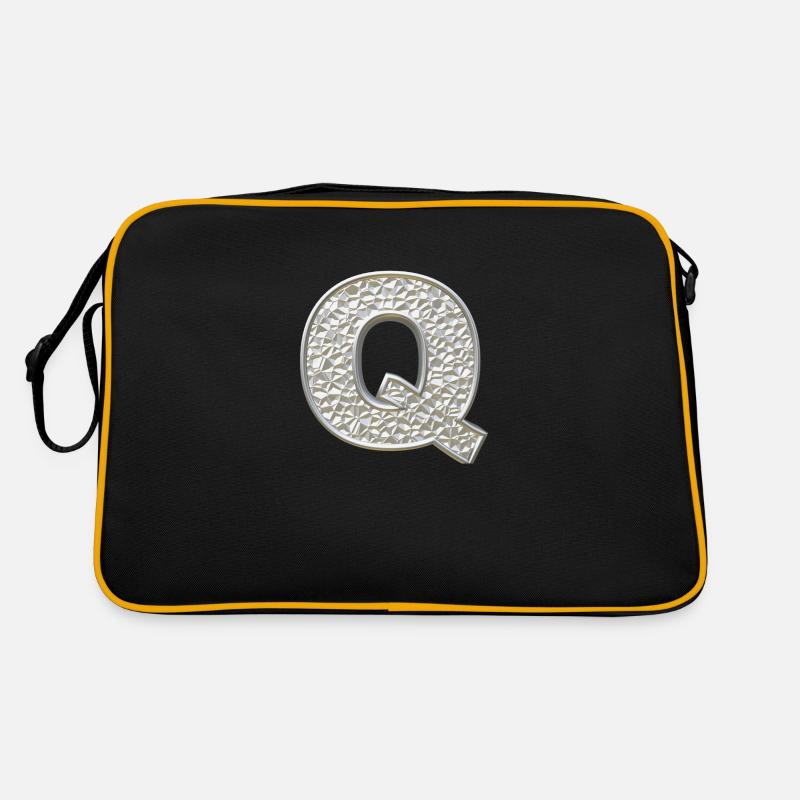 Q, lettre, lettre Q, initiale, initiale Q, monogramme, Sac Retro