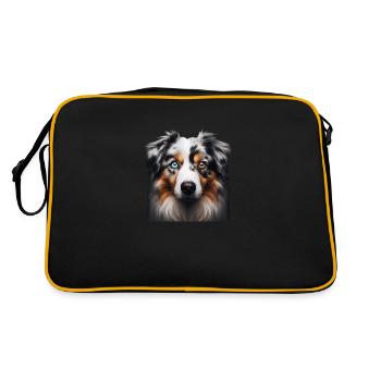 Australian Shepherd - Retro Bag - black/gold - Back