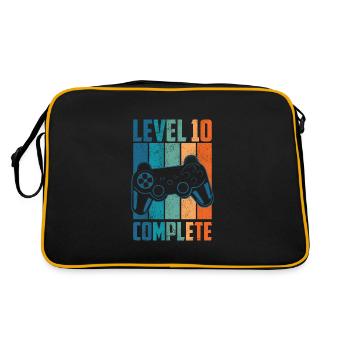 10th Birthday Years Level 10 Complete Gift - Retro Bag - black/gold - Back