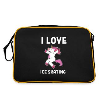 Ice skating Ice skating Ice skating - Retro Bag - black/gold - Back