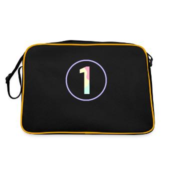 Pastel « One » 1- ApriNoeScor - Sac Retro - noir/or - Dos