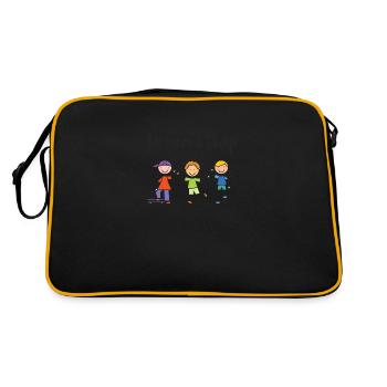 Retour à l’école - Sac Retro - noir/or - Dos