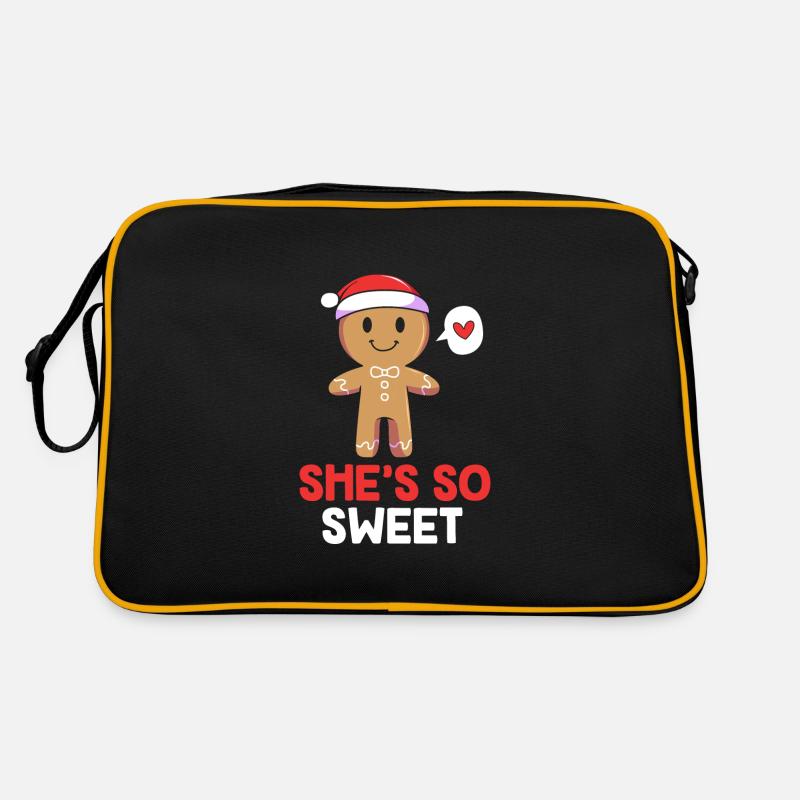 Gingerbread Man Gingerbread Heart Gingerbread Snacking Retro Bag