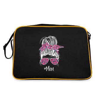 Maman Messy Dutt Leopard - Sac Retro - noir/or - Dos