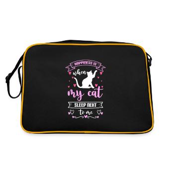 Happy Motivation Holiday Life Energy - Retro Bag - black/gold - Back