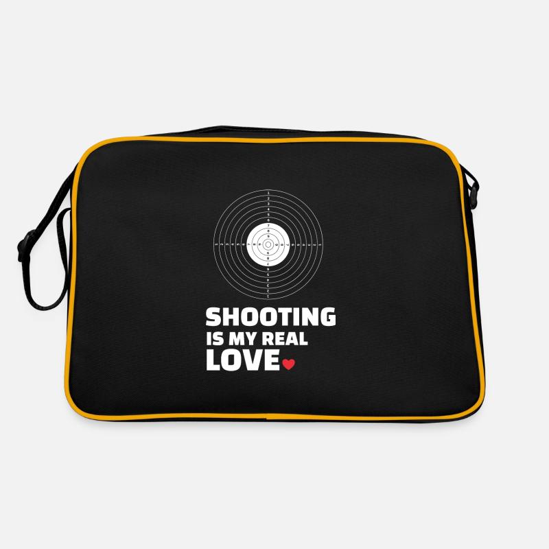 Ich Liebe Das Schießen Retro Tasche