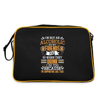 Beer Drinker Weekend - Retro Bag - black/gold - Back