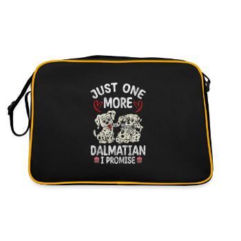 Dalmatian Dogs Points Dog Love - Sac Retro - noir/or - Dos