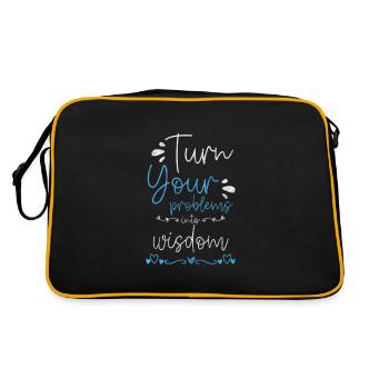 Problem? Not my problem sarcasm - Retro Bag - black/gold - Back