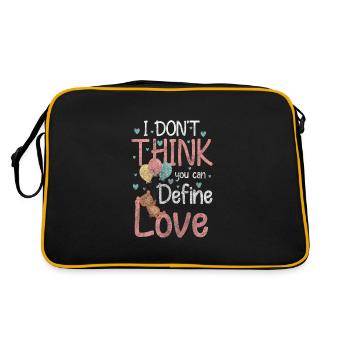 Teddy bear kids cuddle - Retro Bag - black/gold - Back