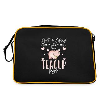 Teacup Pig Piggy Breeder - Retro Bag - black/gold - Back