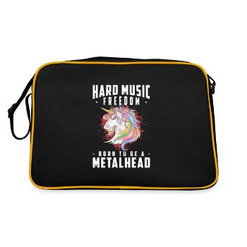 Metal Guitare Rock Hard Rock - Sac Retro - noir/or - Dos