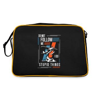 Skydive Sport Base Jump Parachute - Sac Retro - noir/or - Dos