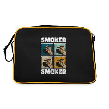 Fumer du tabac Rompre la nervosité - Sac Retro - noir/or - Dos