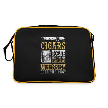 Whiskey Lifestyle Cubes - Retro Bag - black/gold - Back