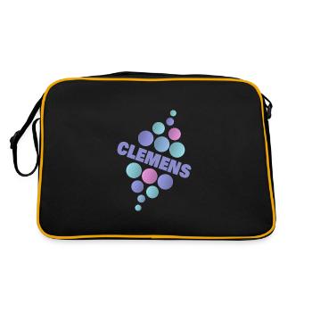 Pet Animal First name Clemens - Retro Bag - black/gold - Back