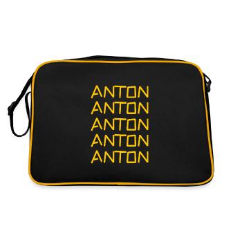 Anton - Retro Bag - black/gold - Back