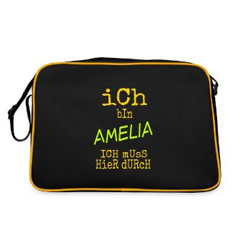 Amelia dans le rôle d’Amelia - Sac Retro - noir/or - Dos