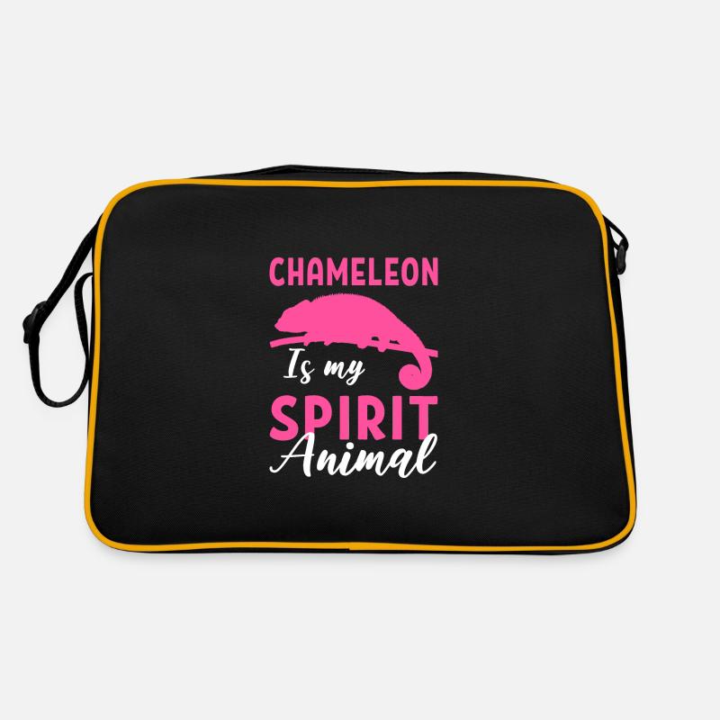 Chamäleon Emotionale Person Geschenk Retro Tasche