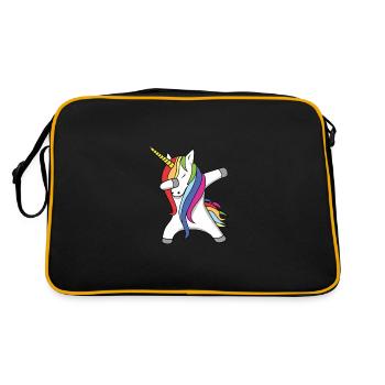 Unicorn DAB Dance - Retro Bag - black/gold - Back
