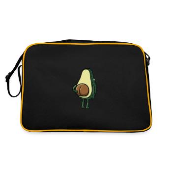 Buttocks humor lawyer - Retro Bag - black/gold - Back