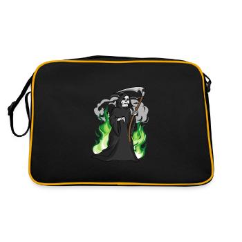 Halloween faucheuse - Sac Retro - noir/or - Dos