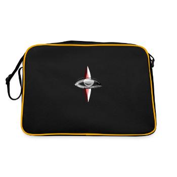 eye red symbol - Retro Bag - black/gold - Back