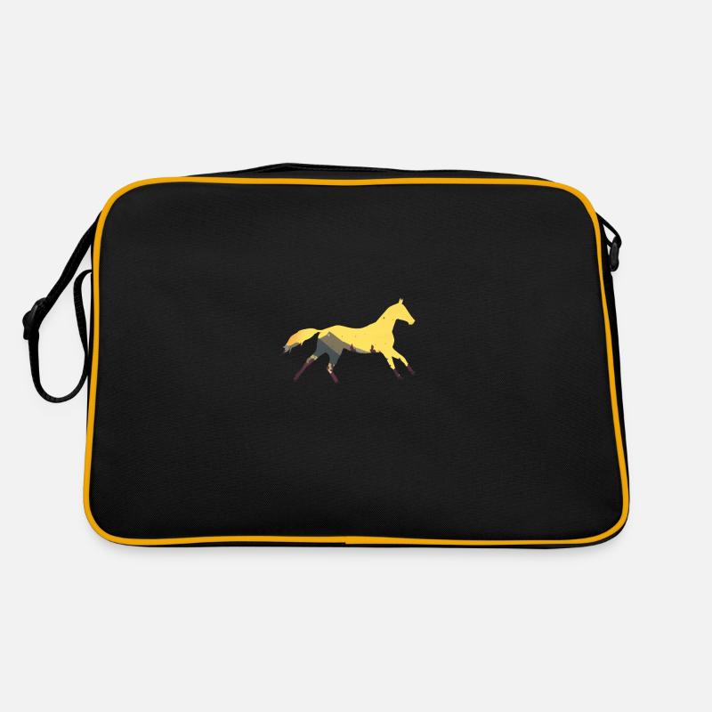 Wildpferd Pferd Pferde Wildpferde Retro Tasche