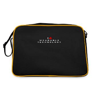 I hate Wearable technology - Retro Bag - black/gold - Back