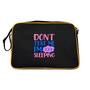 pas de message je dors - Sac Retro - noir/or - Dos