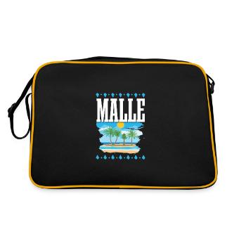 Malle - Sac Retro - noir/or - Dos