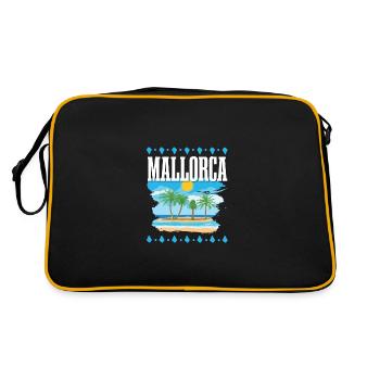Mallorca - Retro Tasche - Schwarz/Gold - Hinten